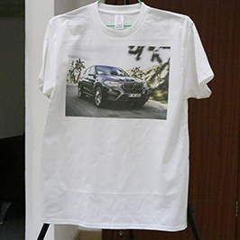 Образец печати белой футболки на принтере футболки A3 WER-E2000T 2